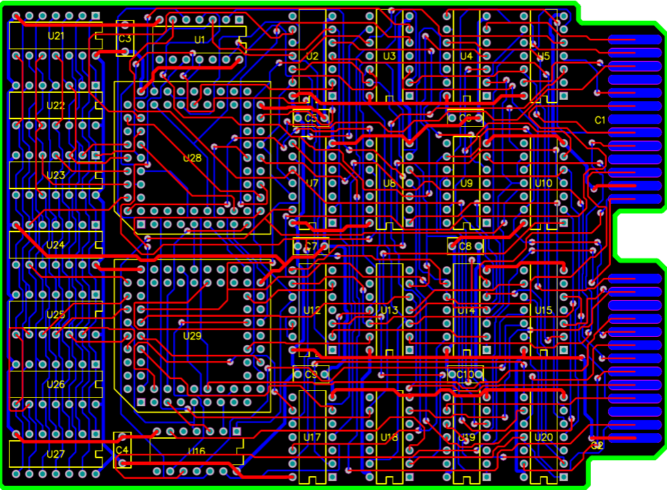 What is the pcb layout.Automotive lighting PCB Production