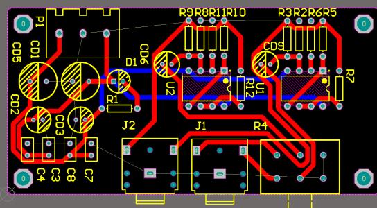 Immersion copper process for PCB circuit board production.Aluminum electrolytic capacitor PCB